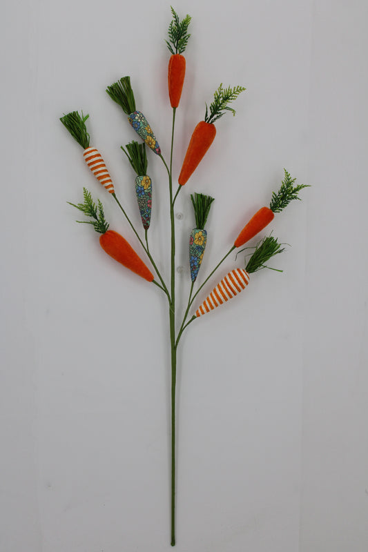 27 IN MIXED FABRIC CARROT-65448-OR