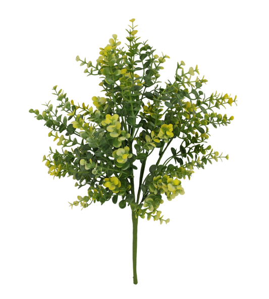 17 IN PLASTIC EUCALYPTUS BUSH-65467-YEL