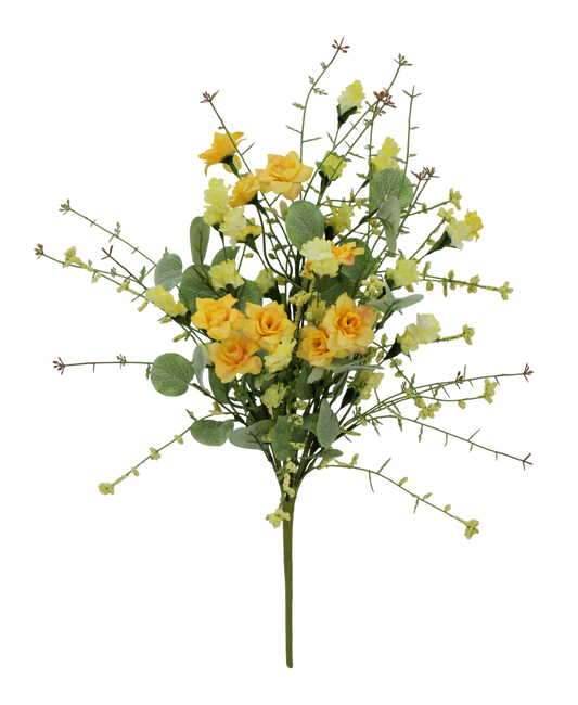 20 IN MIXED WILDFLOWERS BUSH-65653-YEL