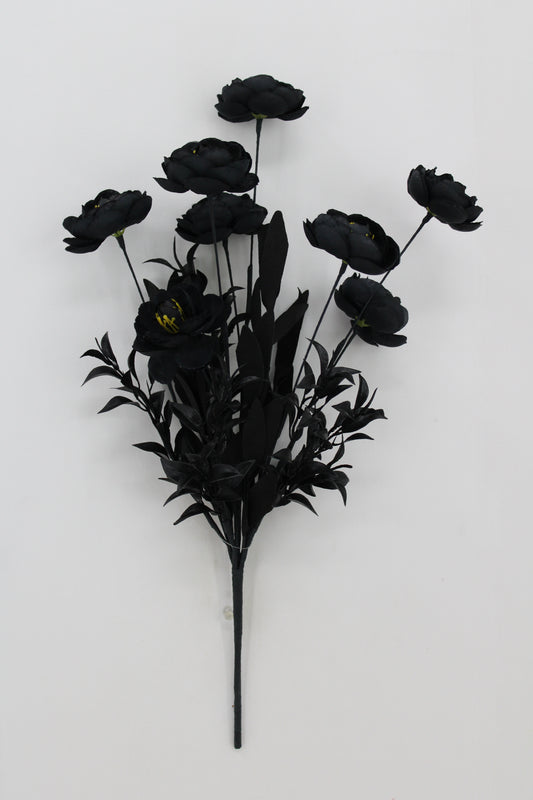 19 IN RANUNCULUS BUSH-65766-BK