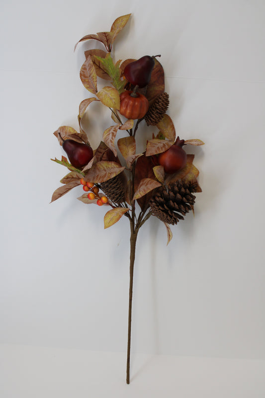 28 IN MIXED PUMPKIN PINECONE-65882