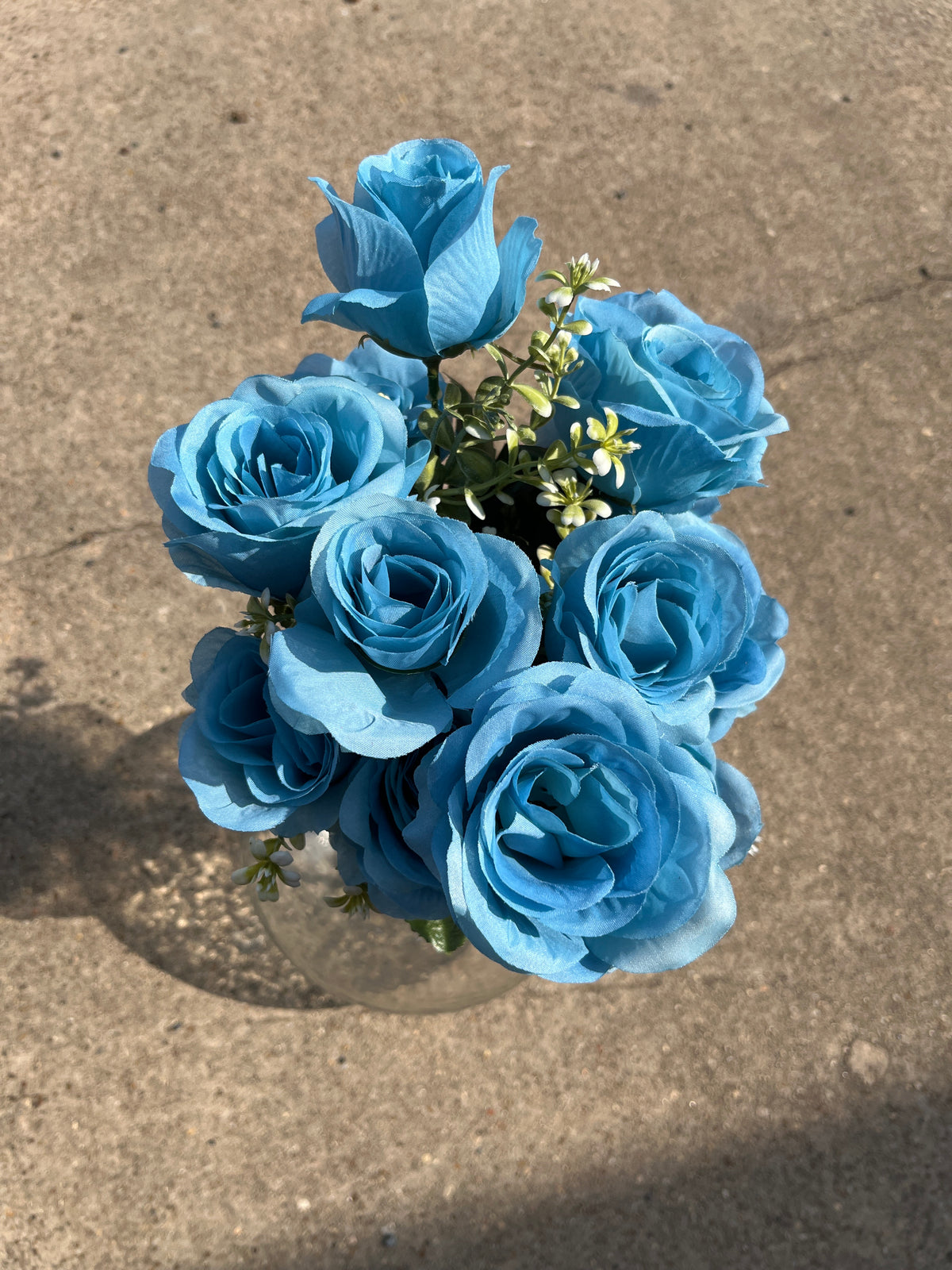 18.5" ROSE BUSH X 12-172097-AQUA