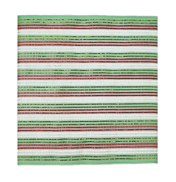 10.5"SQ FINE WEAVE WIDE FOIL MESH SHEET- 40EA/BG; LIME/RED/WHITE- RF2687D7