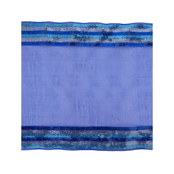 10.5"Sq Fine Weave Met Border Strp Sheet-Multi Blue/Slvr-RF2661R1