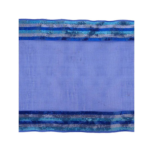 10.5"Sq Fine Weave Met Border Strp Sheet-Multi Blue/Slvr-RF2661R1