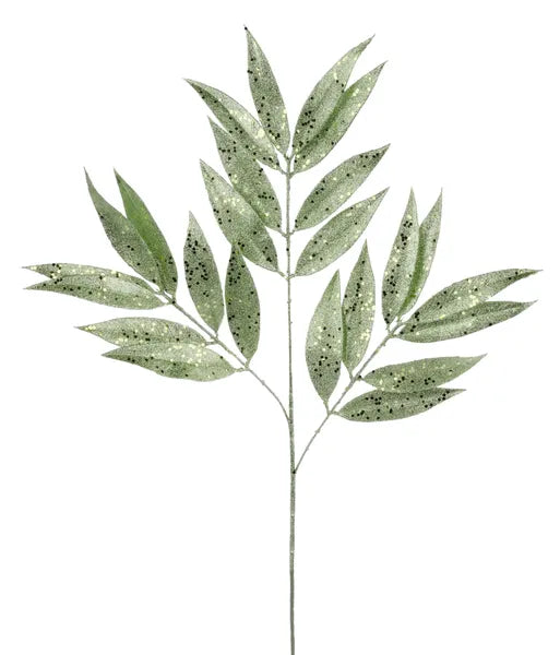 27"L Pointed Bay Leaf Spray-Sage Green-XS249142