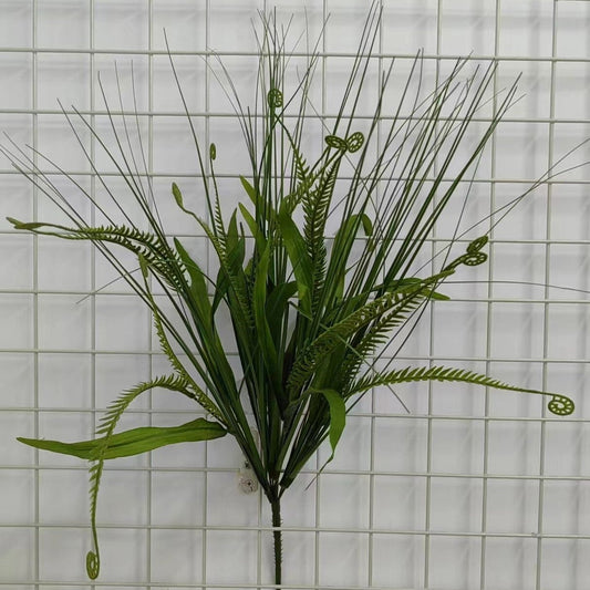 FERN AND GRASS MIX BUSH X9 GREEN - 71002