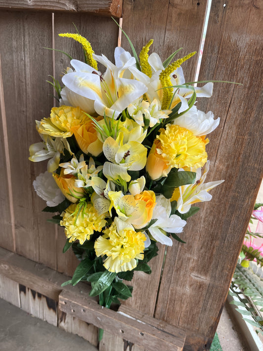 PEONY AND LILY MIXED BUSH X 40-GPB195-YELLOW