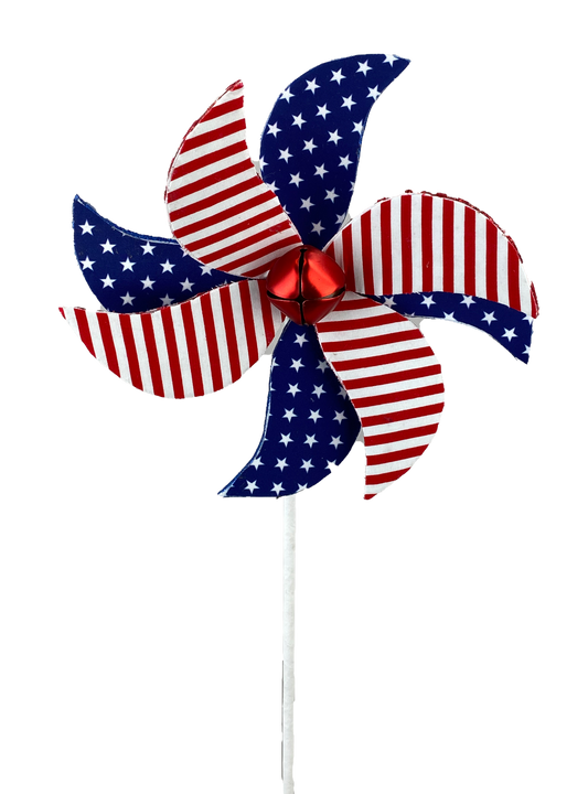 Patriotic Red, White and Blue and Pinwheel Spray H23 -74236RWB