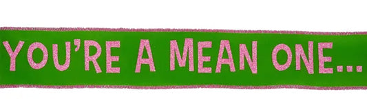 2.5" x 10yd You're A Mean One/Vlt-Lime Green/Pink-RGH104333