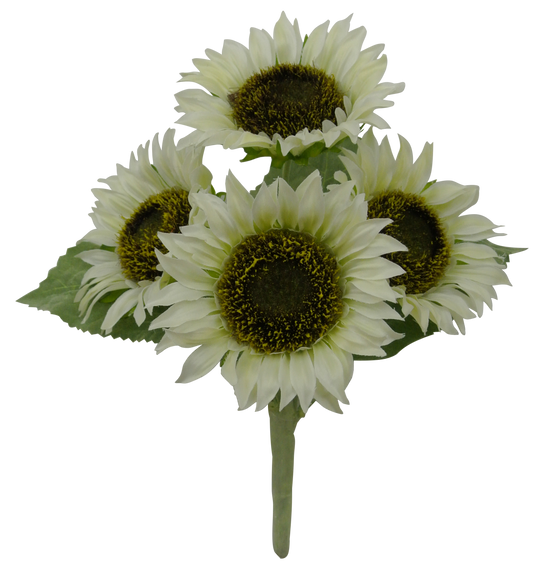 11 IN SUNFLOWER BUSH X 4 - 80096-CR