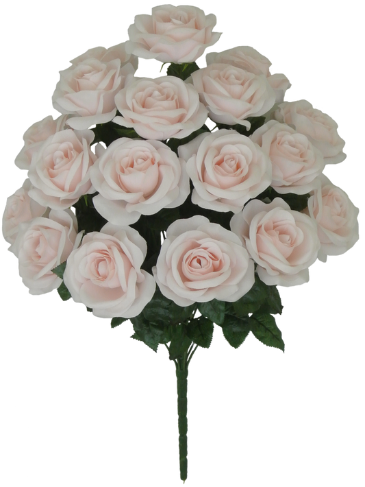 22 IN MIRCO PEACH ROSE BUSH X - 80194-BLUSH PK