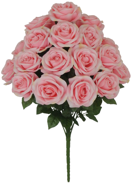 22 IN MIRCO PEACH ROSE BUSH X - 80194-PK