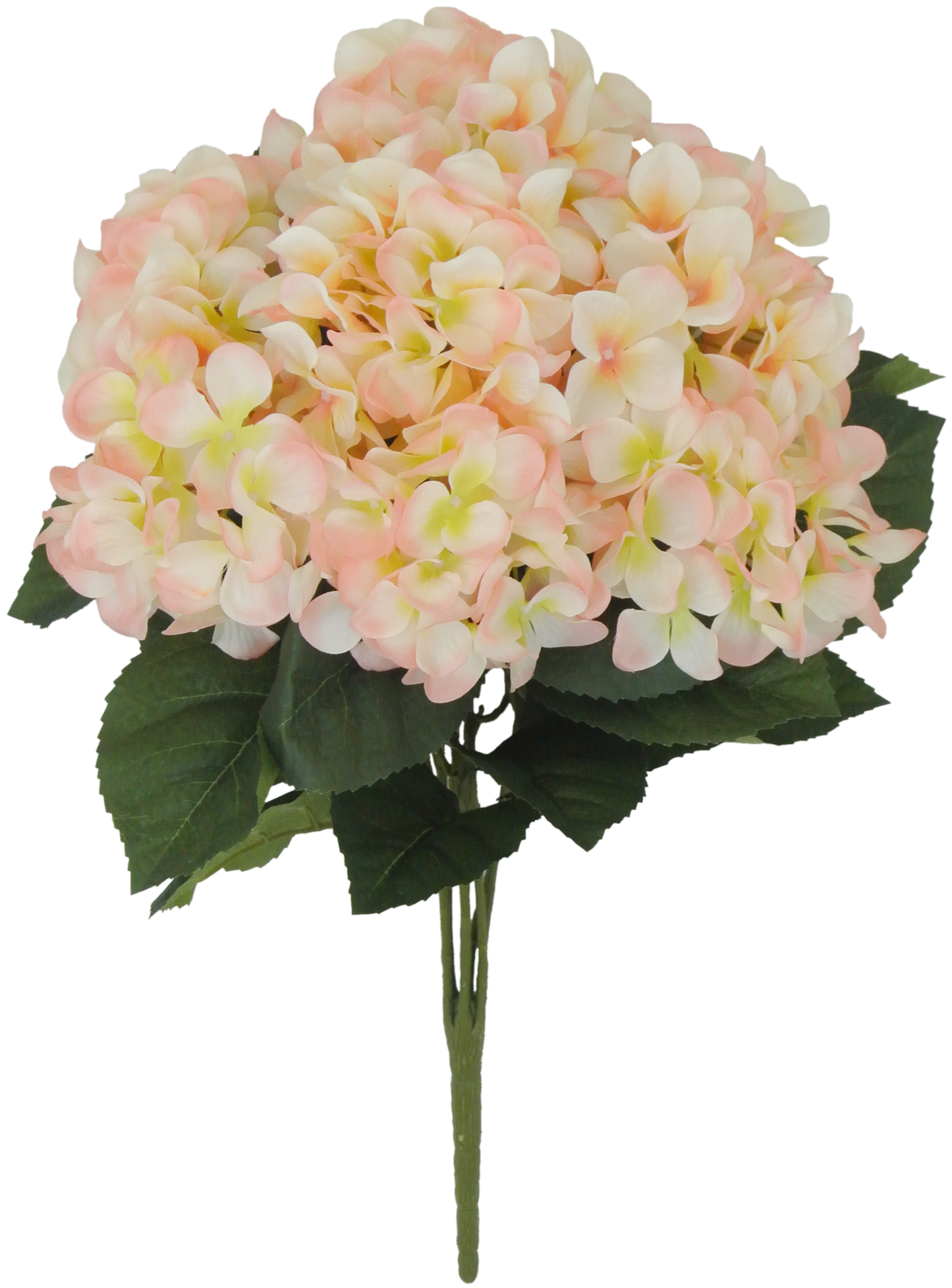 22 IN PEACH HYDRANGEA BUSH X 7 - 80312-PH