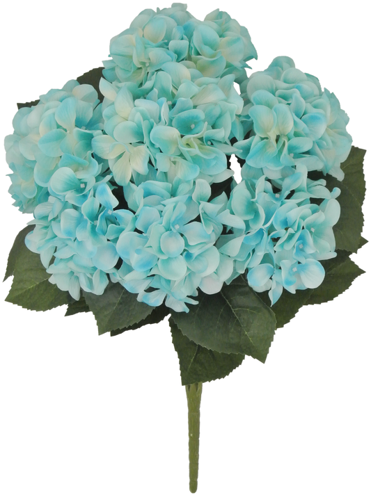 22 IN TURUOISE HYDRANGEA BUSH X 7 - 80312-TQ