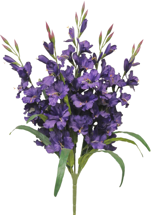 30 IN SATIN GLADIOLUS BUSH X 5 - 80358-PU