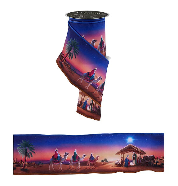 4"X10YD NATIVITY SCENE- MULTI- LS1251RT