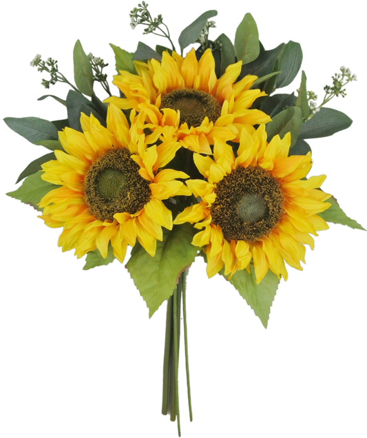 19 IN SUNFLOWER BUNDLE X 6 - 81123-GOLD