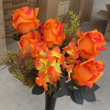 ROSE BUD/HYD MIX X 13-ORANGE-81923