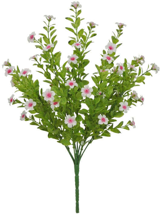 17 in Pink spring floral greenery Filler Bush - 82396-PK