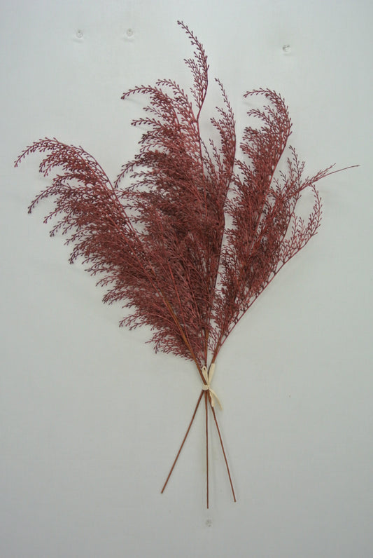 28 IN BURGUNDY PHOENIX TAIL FERN - 82680-BG