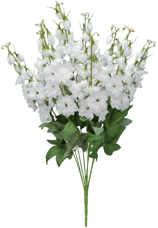 23 IN DELPHINIUM BUSH X 9 - 83439-WT