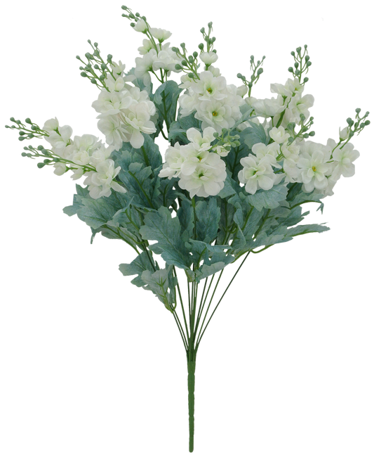 24 IN CREAM DELPHINIUM BUSH X 12 - 84296-CR