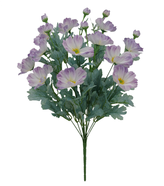 22 IN LAVENDER COSMOS BUSH X 12 - 84299-LV