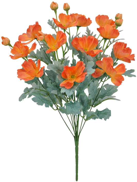 22 IN ORANGE COSMOS BUSH X 12 - 84299-OR