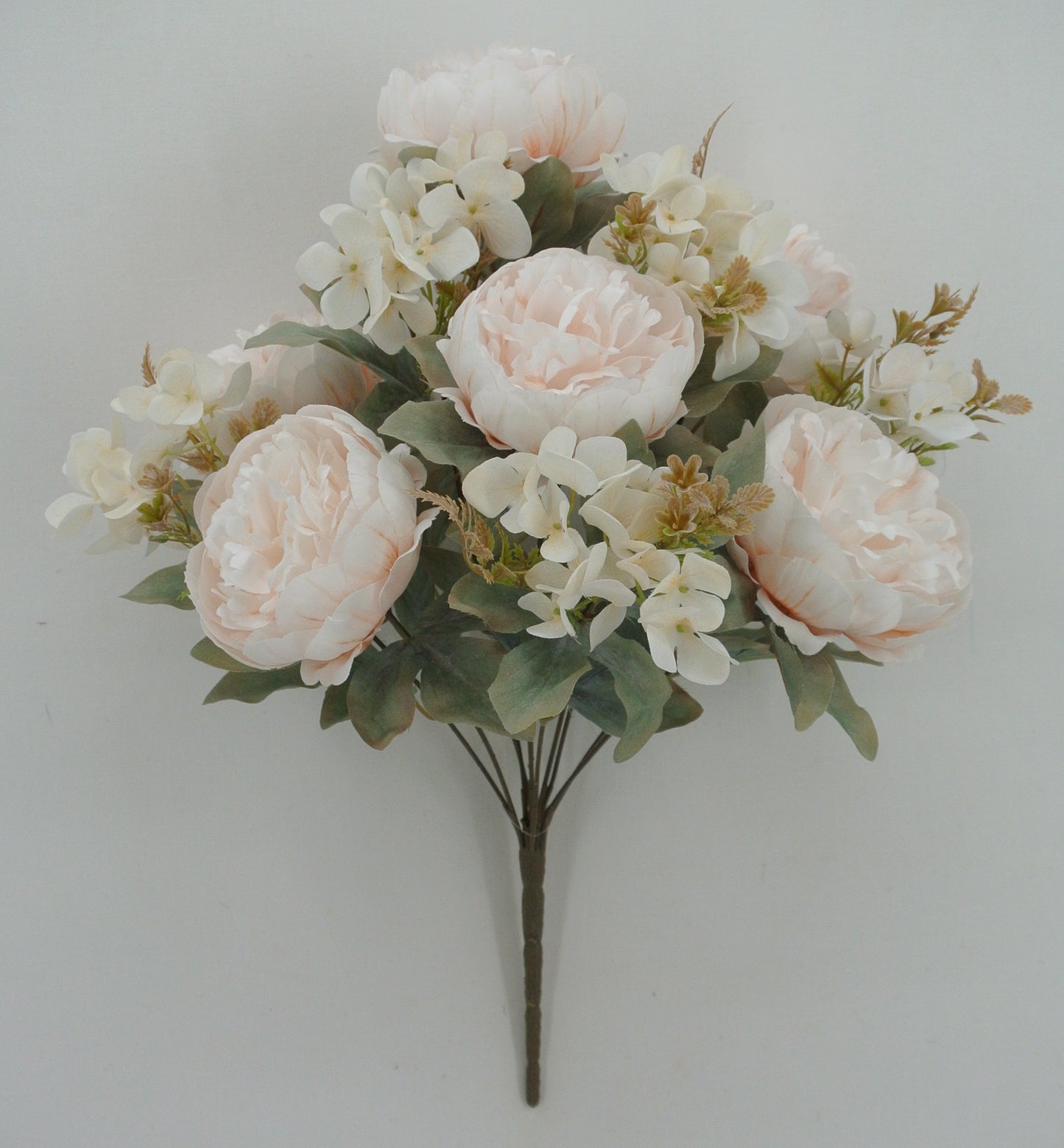 19 IN PEONY HYDRANGEA BUSH X 11 - 84567-IVORY