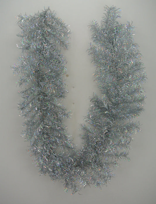 6 FT SILVER TINSEL GARLAND - 84575-SILVER