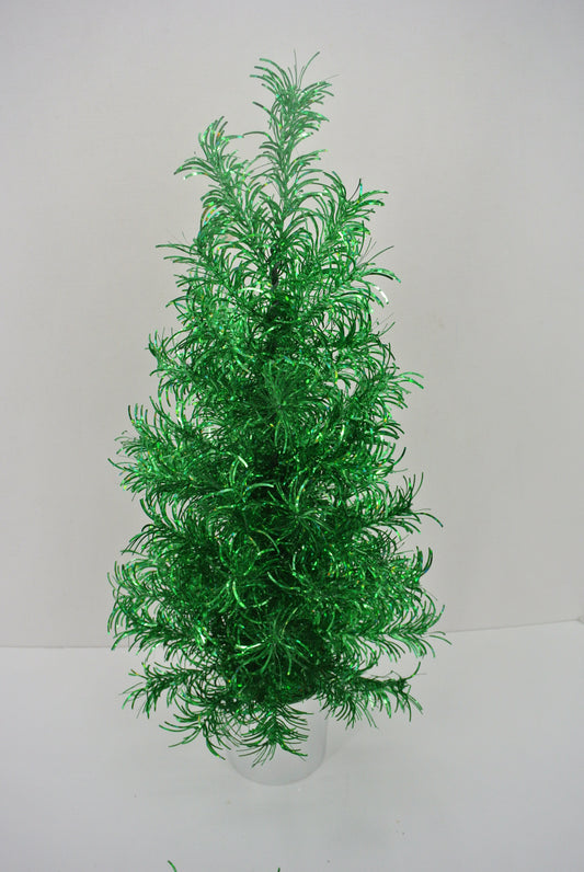 24 IN GREEN TINSEL TREE - 84578-GN