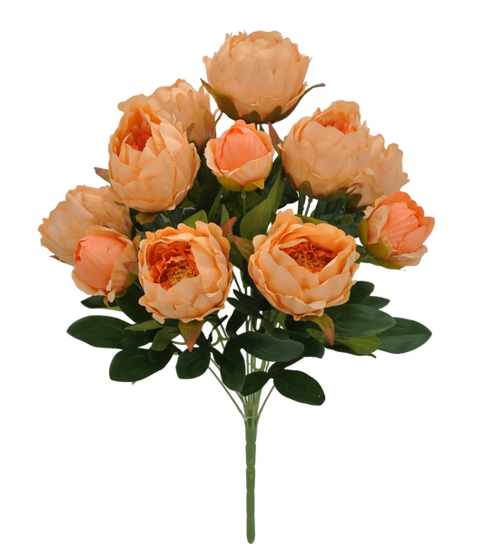 20 IN PEONY BUSH X 11 - 84637-SALMON