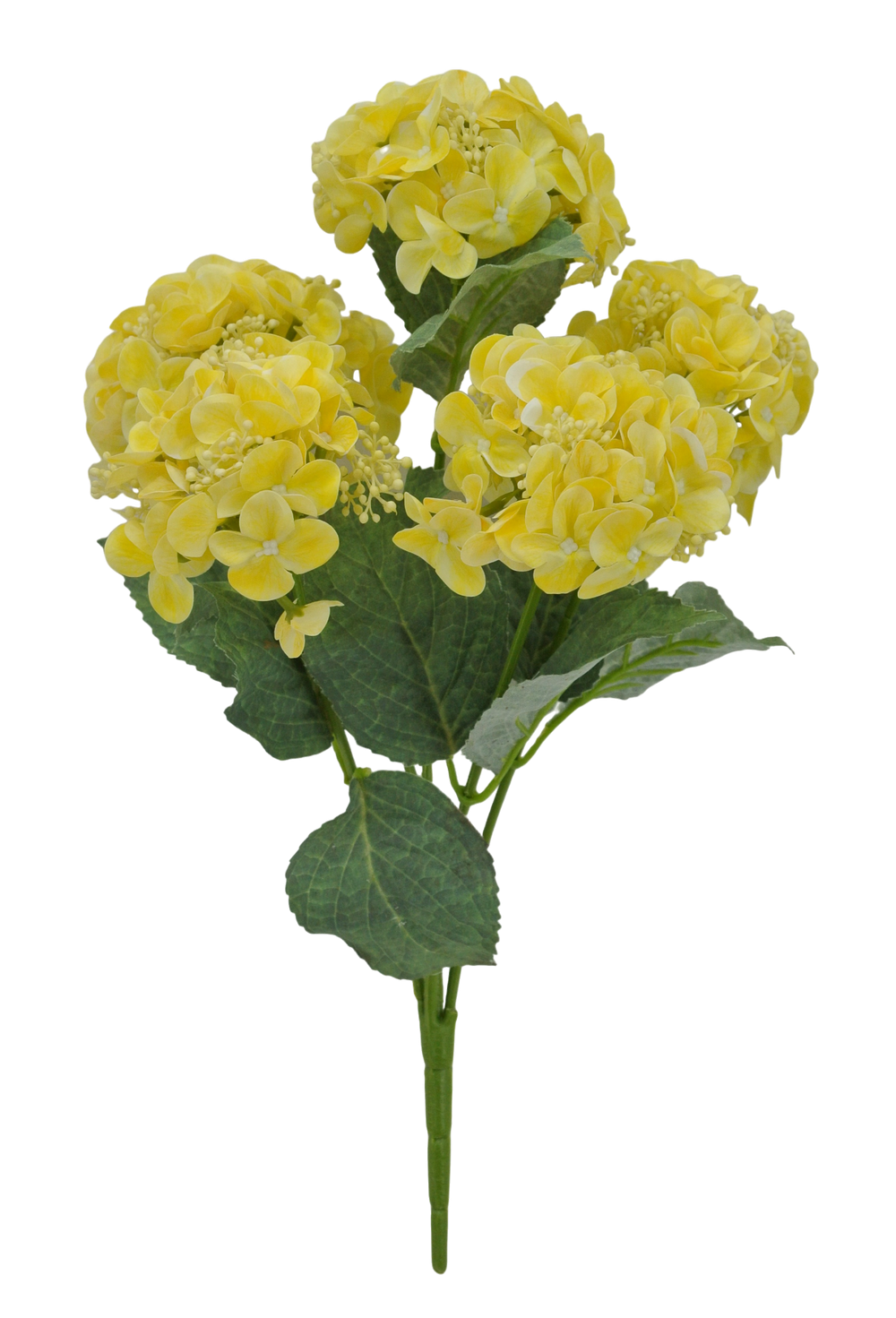 17 IN SOFT TOUCH HYDRANGEA -84845-YEL