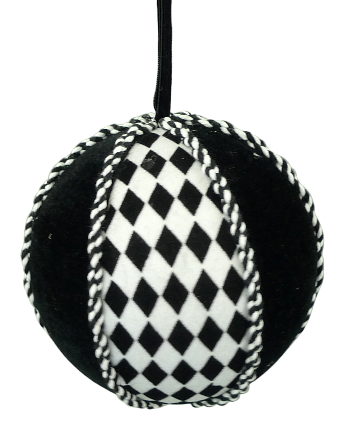 Black and White Ornament Dia5 - 84864BKWT