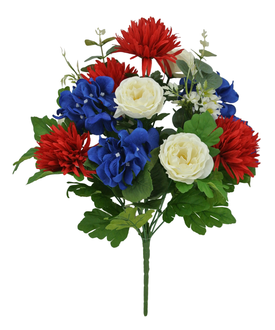 20 IN PATRIOTIC ROSE HYDRANGEA MUM - 84877