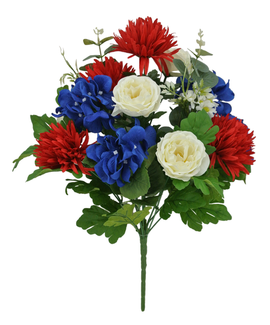 20 IN PATRIOTIC ROSE HYDRANGEA MUM - 84877