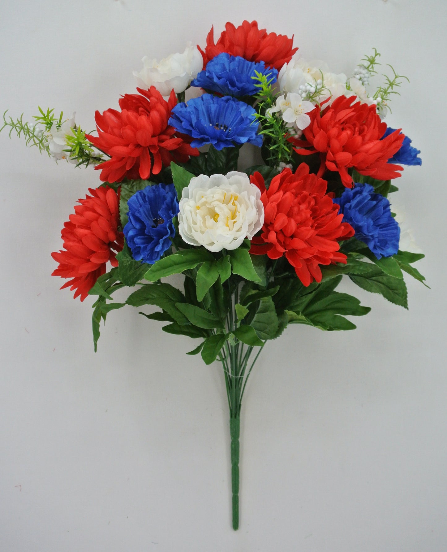 24 IN PATRIOTIC CHYTHEMUM PEONY POPPY - 84878