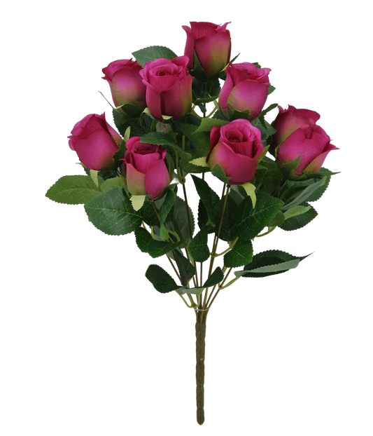 17 IN ROSE BUD BUSH X 9 -84885-FU