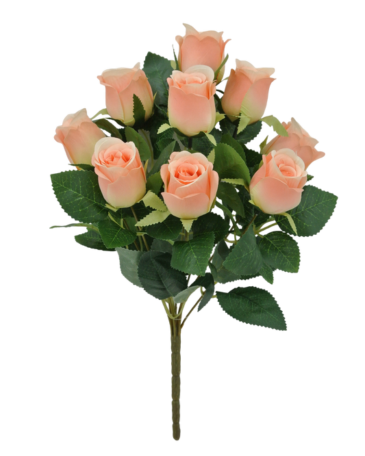 17 IN ROSE BUD BUSH X 9 -84885-PH