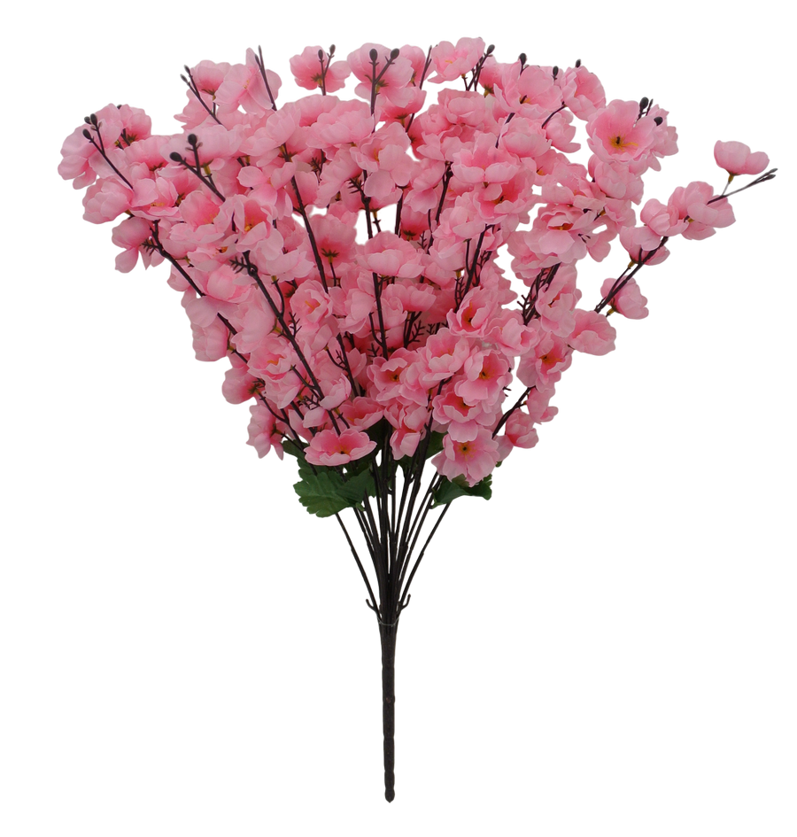 25 IN PINK BLOSSOM BUSH X 18 - 84890-PK