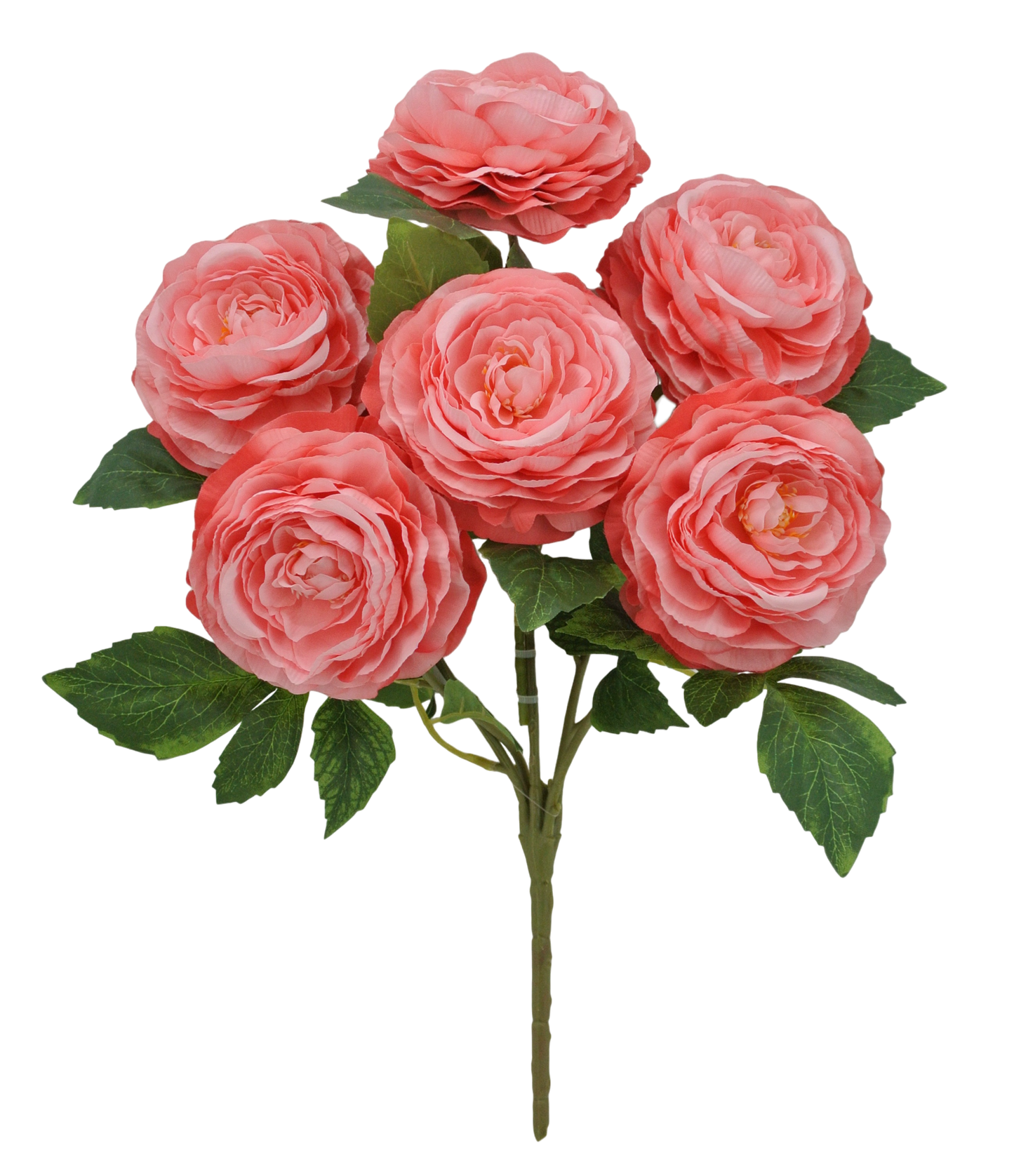 19 IN RANUNCULUS BUSH X 6 -84894-H.PINK