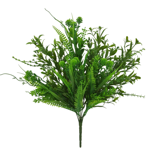 19 IN MIXED GREENERY BUSH X 7 - 84963