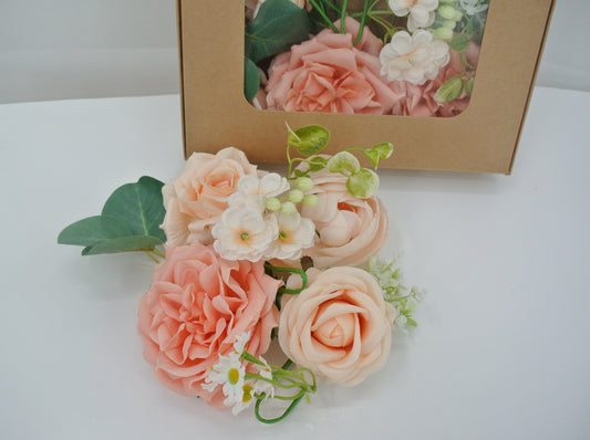 ROSE RANUNCULUS CABBAGE CORSAGE-85036-PK CHAMP