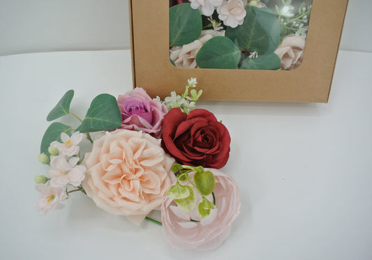 ROSE RANUNCULUS CABBAGE CORSAGE-85036-RDPK