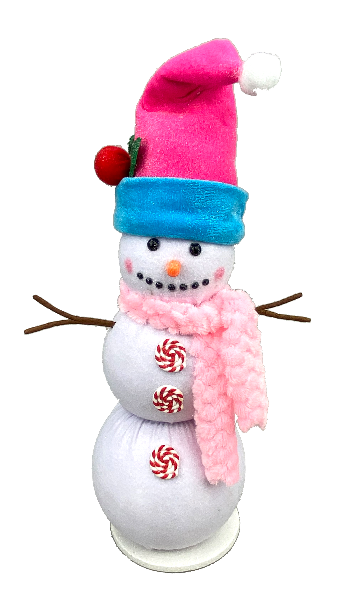 Blue and Pink Snowman H20xDIA6 - 85181BLPK