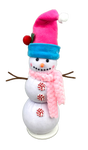 Blue and Pink Snowman H20xDIA6 - 85181BLPK