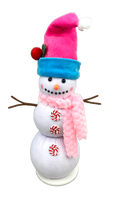 Blue and Pink Snowman H20xDIA6 - 85181BLPK