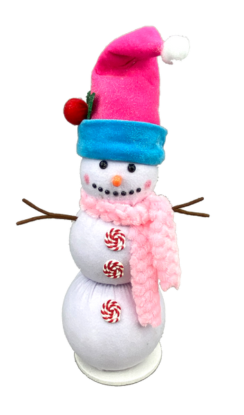 Blue and Pink Snowman H20xDIA6 - 85181BLPK