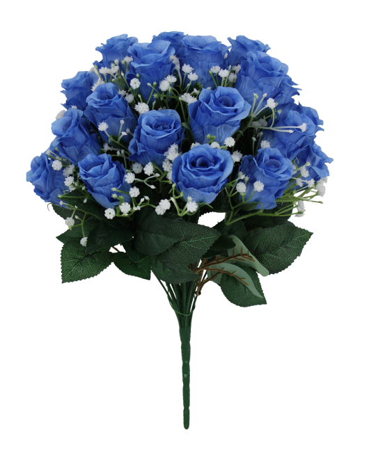 85483-BL 17 IN ROSE BUD BUSH X 24